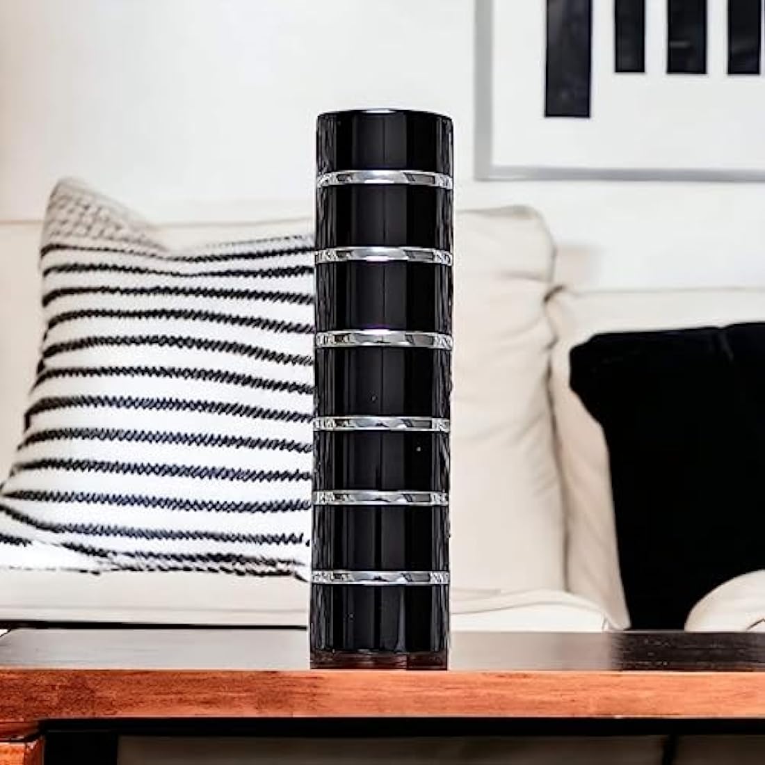 10ml Perfume Travel Atomizer with Gift Box from The essential atomizer Co. Black with Silver Ring Design