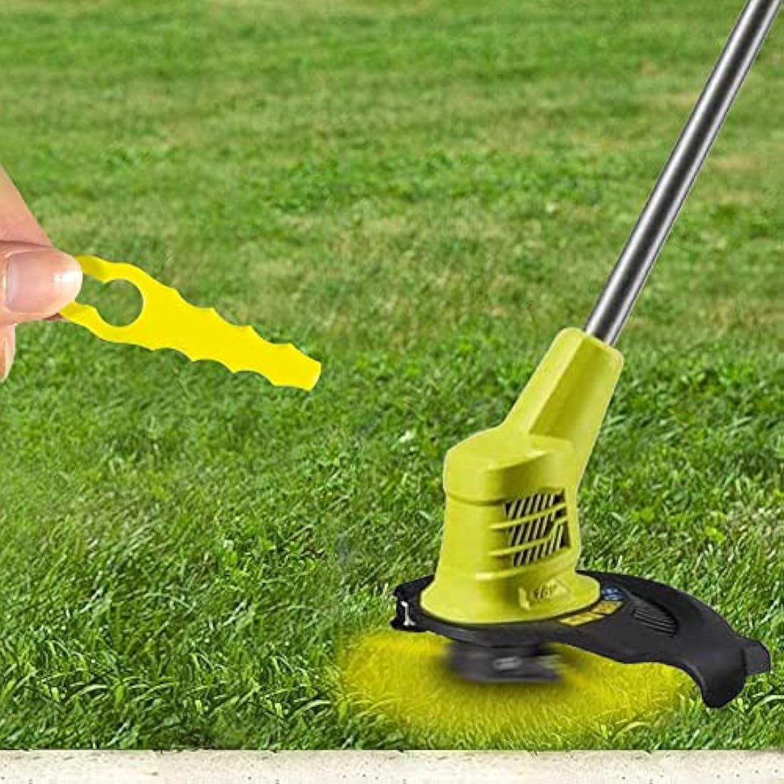 20 Pcs Blades RAC158 + RAC155 Double Serrated Blade Head, Compatible with Ryobi Strimmer