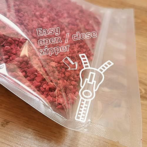 Freeze Dried Raspberry Pieces XXL 500g Pure Premium Dried Raspberries | Real Food Fruit Bits Instead of Raspberry Flavouring or Frozen Berry Powder | Raw Vegan Freeze Dried Raspberry Crumb | ZingyZoo