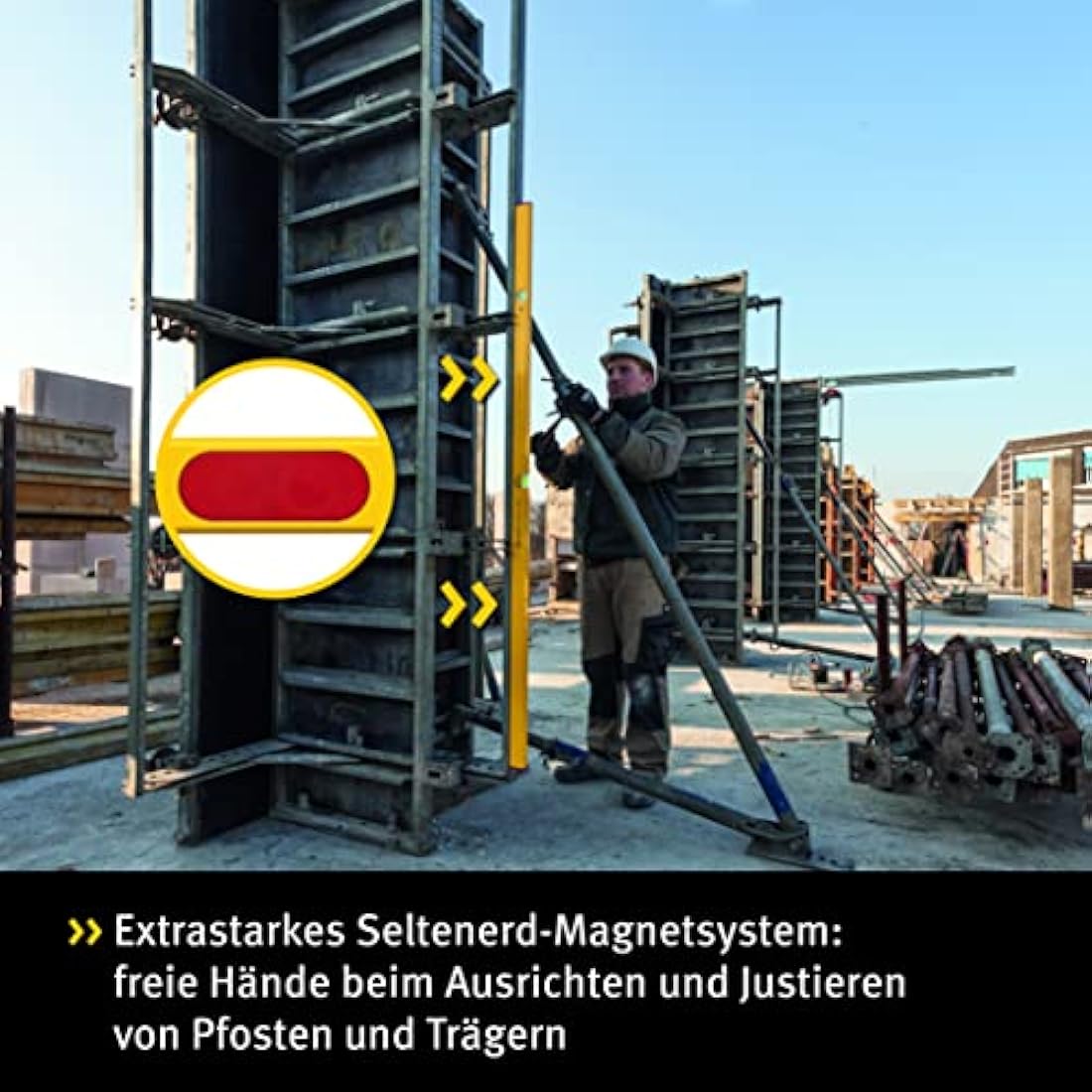 80 ASM Magnetic Spirit Level 2 Vial 19178 60cm