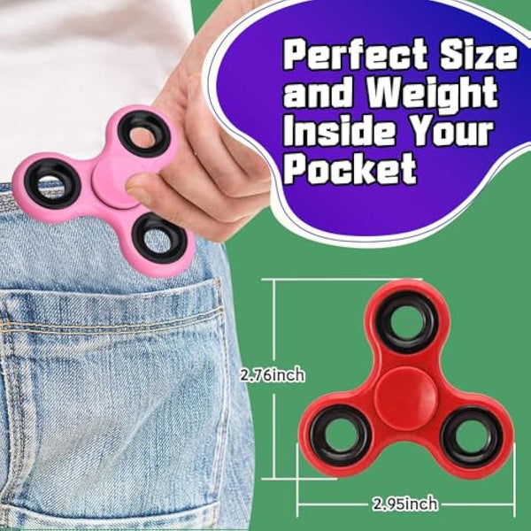 10 Pack Cool Fidget Spinner Bulk, Hand Fidget Spinner Toys for Kids Adults, Sensory Stress Relief Desk Toys Set for Boy Girl, Gifts for Easter Basket Party Favors Stocking Stuffer