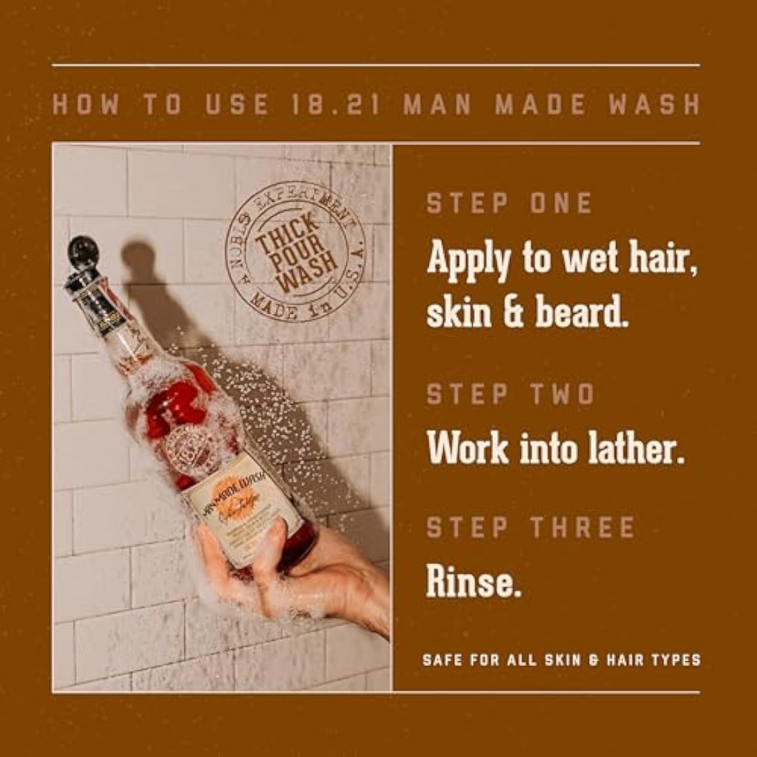 18.21 Man Made Man Made Wash - Noble Oud for Men 32 oz