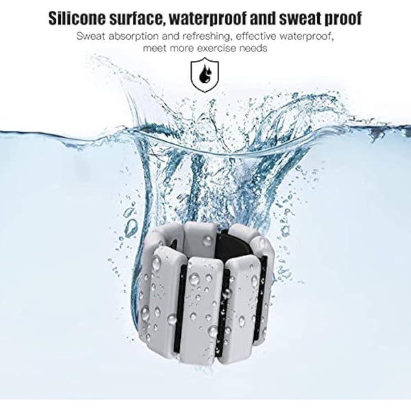 2 PCS Adjustable Wrist Weights Ankle Weights Set for Exercise Walking Jogging Yoga Aerobics Pilates Weight-Bearing Bracelet Fitness Wristband