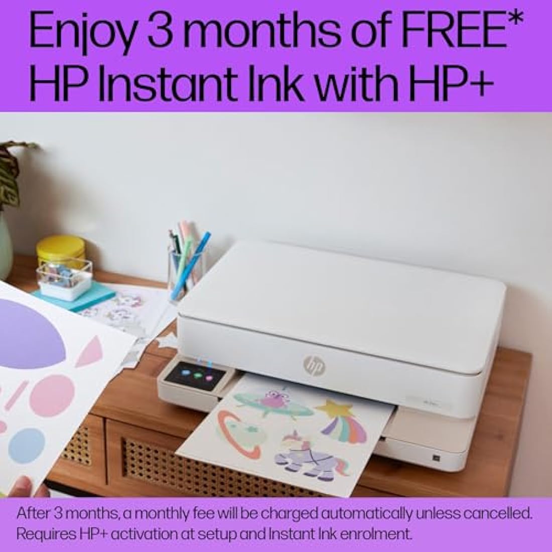 HP Envy 6120e All in One Printer | Perfect for Home | Colour | Wireless | Print, Scan & Copy | 6 months free Instant Ink limited time only | Easy Setup & Reliable Wi-Fi | White