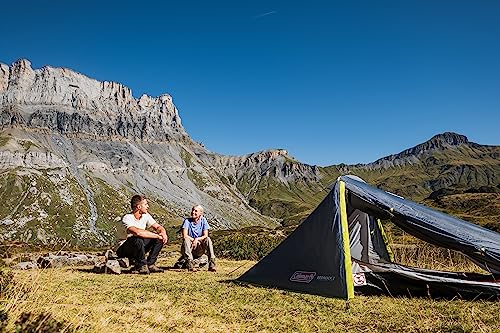 Coleman Bedrock 2 Tent, a compact 2 man dome tent, a light 2 person camping and hiking tent, 100% water-proof