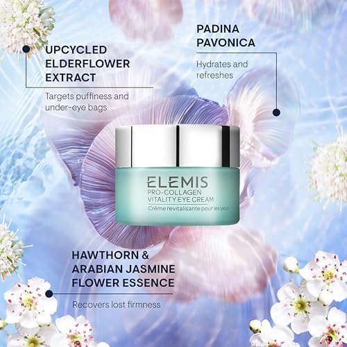 ELEMIS Pro-Collagen Eye Treatment, Eye Revive Mask, Vitality Eye Cream, Under Eye Gel Mask – Anti-Aging, Hydrating & Brightening Skincare for Puffiness, Dark Circles & Fine Line