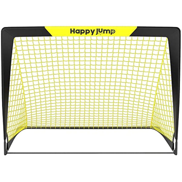 Happy Jump Pop Up Football Goals – Portable Soccer Nets Foldable Garden Football Posts for Outdoor Training (3x2 to 7x5 FT)