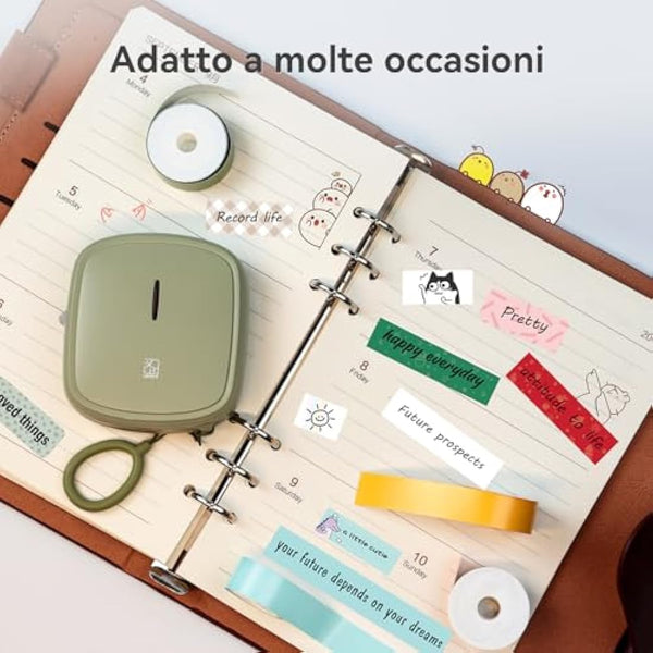 PRT Qutie Label Maker Tape, Waterproof DIY Self-Adhesive Labels, 15mmx4M Compatible for Qutie Label Printer, Suitable for Name Price Shelf Life Classification Labels - 4M Long/Roll (Transparent)