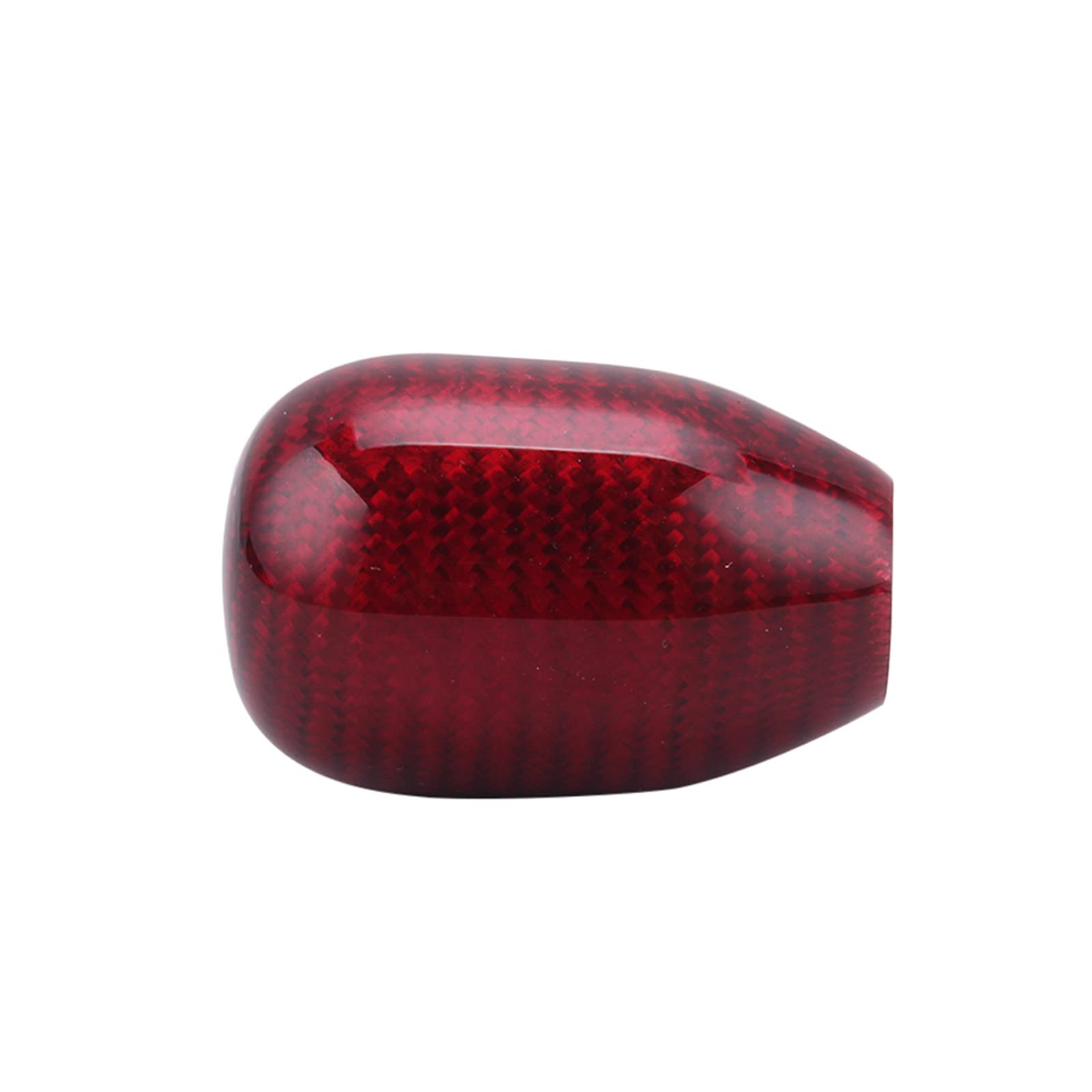 muge racing Carbon Fiber Shift Knob Gear Shifter Knobs with 3 Adapter Most Car Decorations Classic,Red-Long
