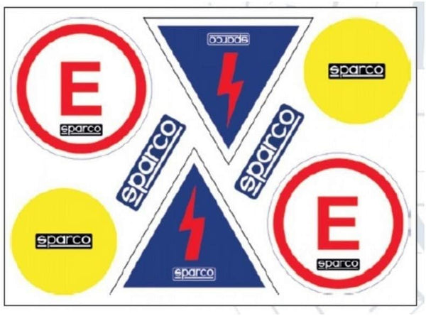Sparco SASPA002 Stickers Kit for Rally Car