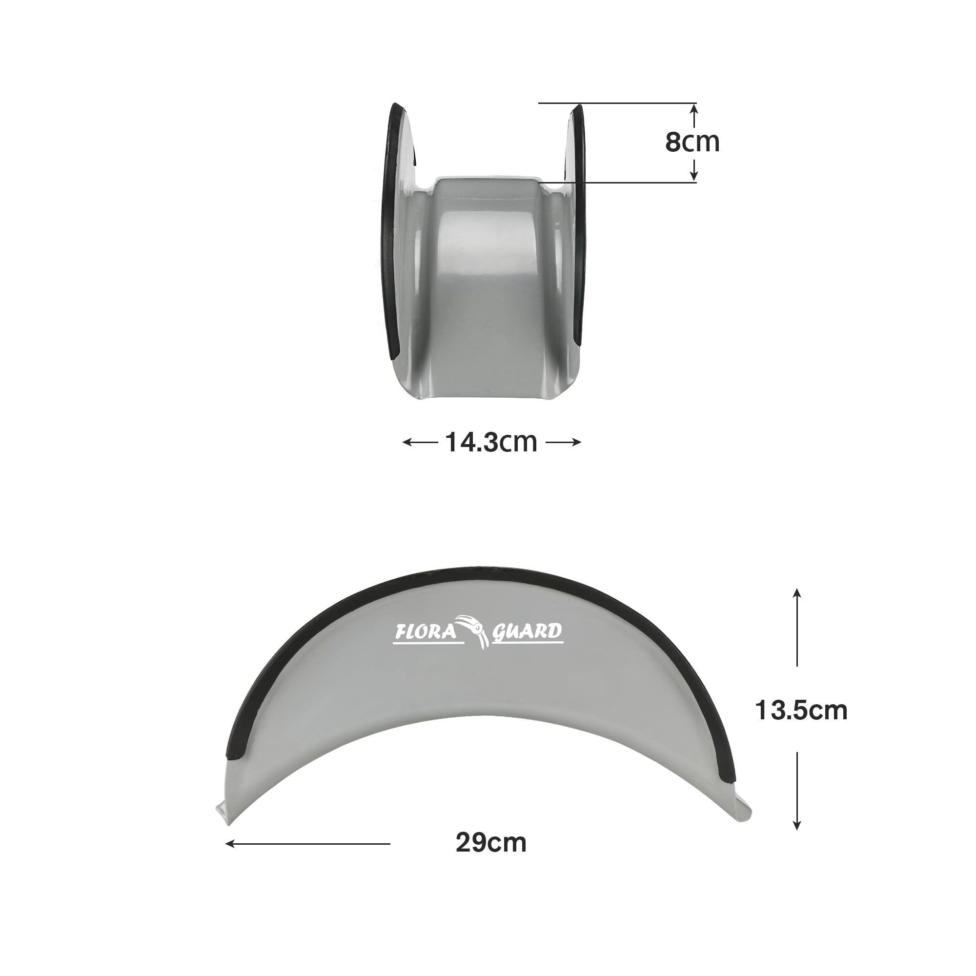 FLORA GUARD Garden Wall Mounted Hose Reel 20+2m, Heavy Duty Hose Reel Wall Mount, 9 Pattern Nozzle, Supplied with Nozzle, Fittings and Fixings