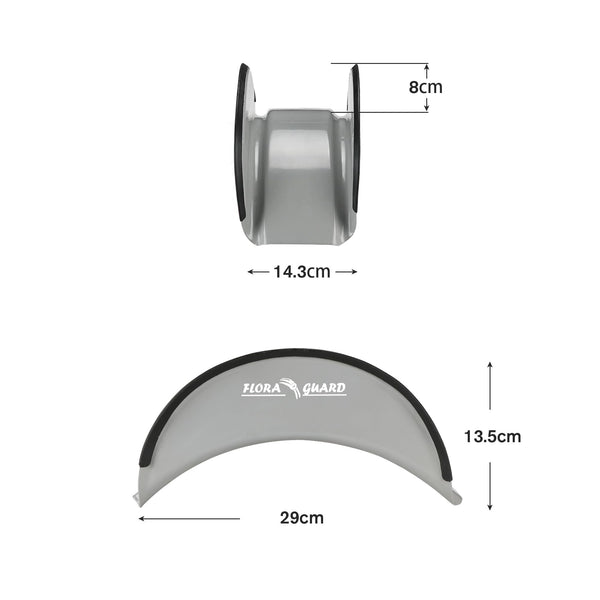 FLORA GUARD Garden Wall Mounted Hose Reel 20+2m, Heavy Duty Hose Reel Wall Mount, 9 Pattern Nozzle, Supplied with Nozzle, Fittings and Fixings