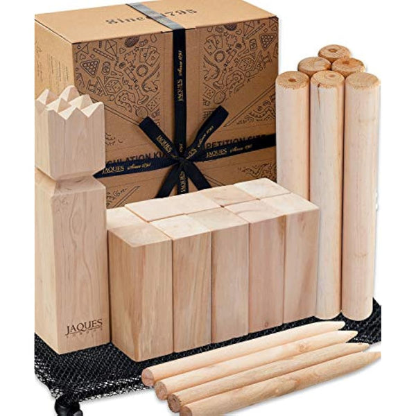 Jaques of London Kubb Outdoor Games | Garden Family Games for Kids and Adults | Kubb Game | Wooden Outdoor Games | Since 1795