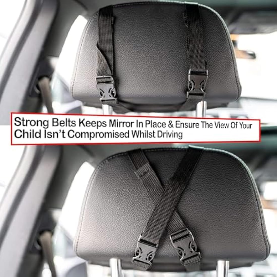 Baby Car Mirror for Back Seat Safest Newborn Essentials with Rear View, Shatterproof, Adjustable to See Rear Facing for Infants, Kids and Pets