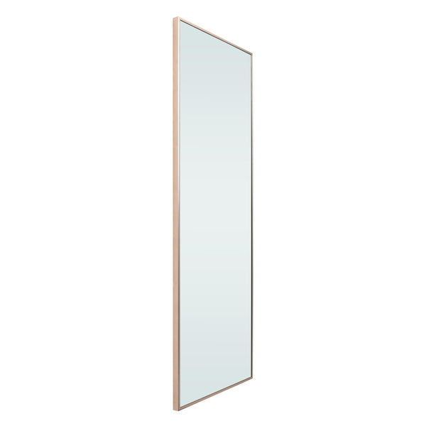 Home Selections Full Length Metal Framed Mirror, 59" X 20" (150CM X 50CM) Large Free Standing Leaner/Wall Mirror, Aluminium Frame, Tempered Glass,