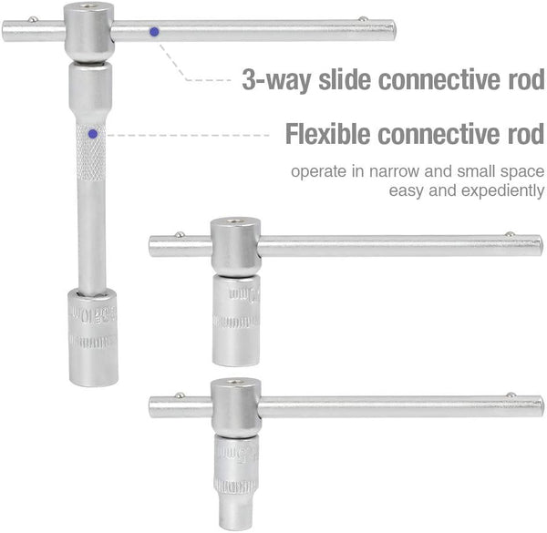 WORKPRO 108-Piece 1/4"&1/2" Drive Socket Set with Bits, Quick Release Ratchet Wrench - CR-V Mechanic Tool Set for DIY, Car Repair