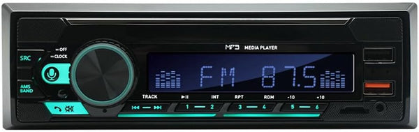 Haptufer 1Set Car Bluetooth MP3 Player Multifunction Plug-in U Disk Car Radio with Multi-Color Function for Car