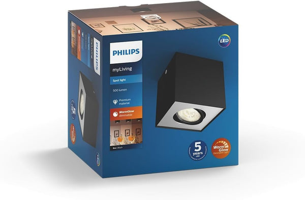 Philips MyLiving 5049130p0 4.5 W Black Point of Illumination  Point of Light (Black, Metal, 1 Bulb (S), 4.5 W, Warm White, 50 )