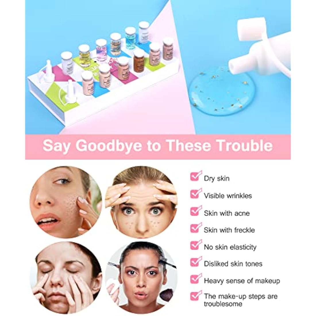 Kybbe Foundation Liquid for Needling System Semi Permanent Base Concealer Waterproof Glow