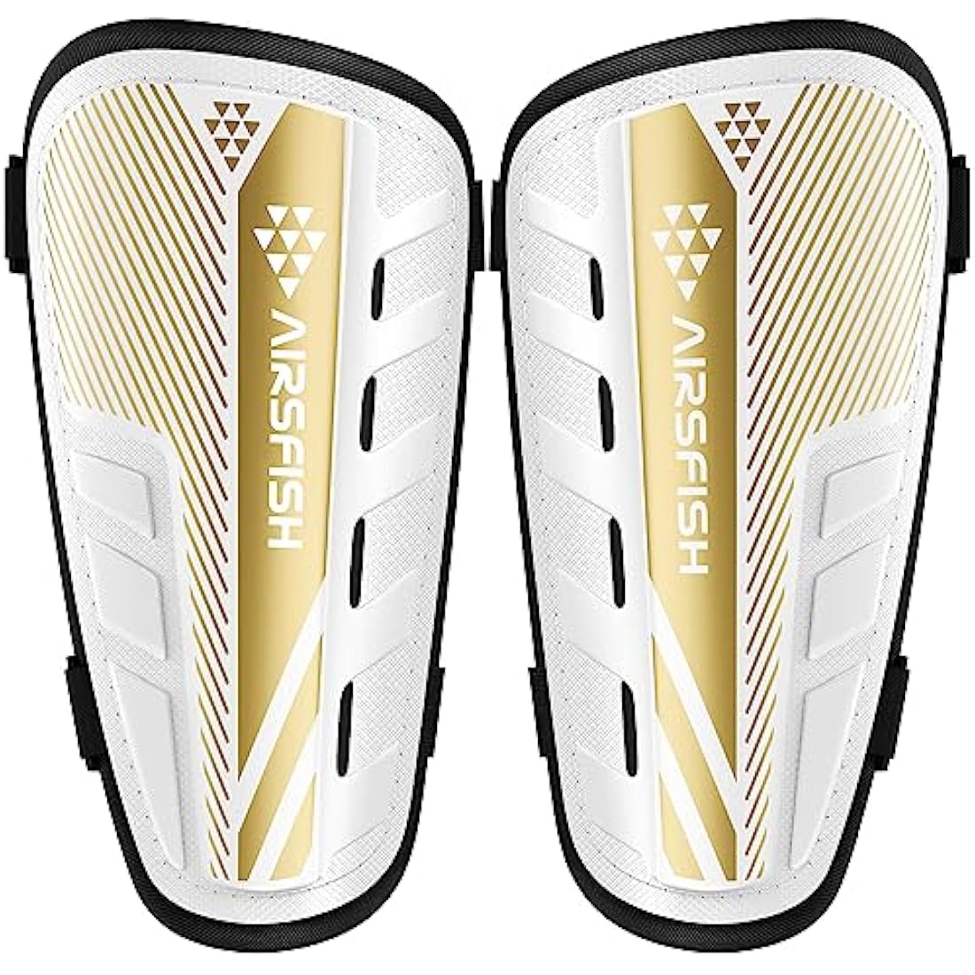 AirsFish Shin Pads Boys CE Certified Kids Football Shin Guards Breathable Non Slip Extended Adjustable Straps Lightweight Soccer Shin Pads for Boys Girls Teens Leg Calf Protective