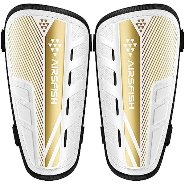 AirsFish Shin Pads Boys CE Certified Kids Football Shin Guards Breathable Non Slip Extended Adjustable Straps Lightweight Soccer Shin Pads for Boys Girls Teens Leg Calf Protective