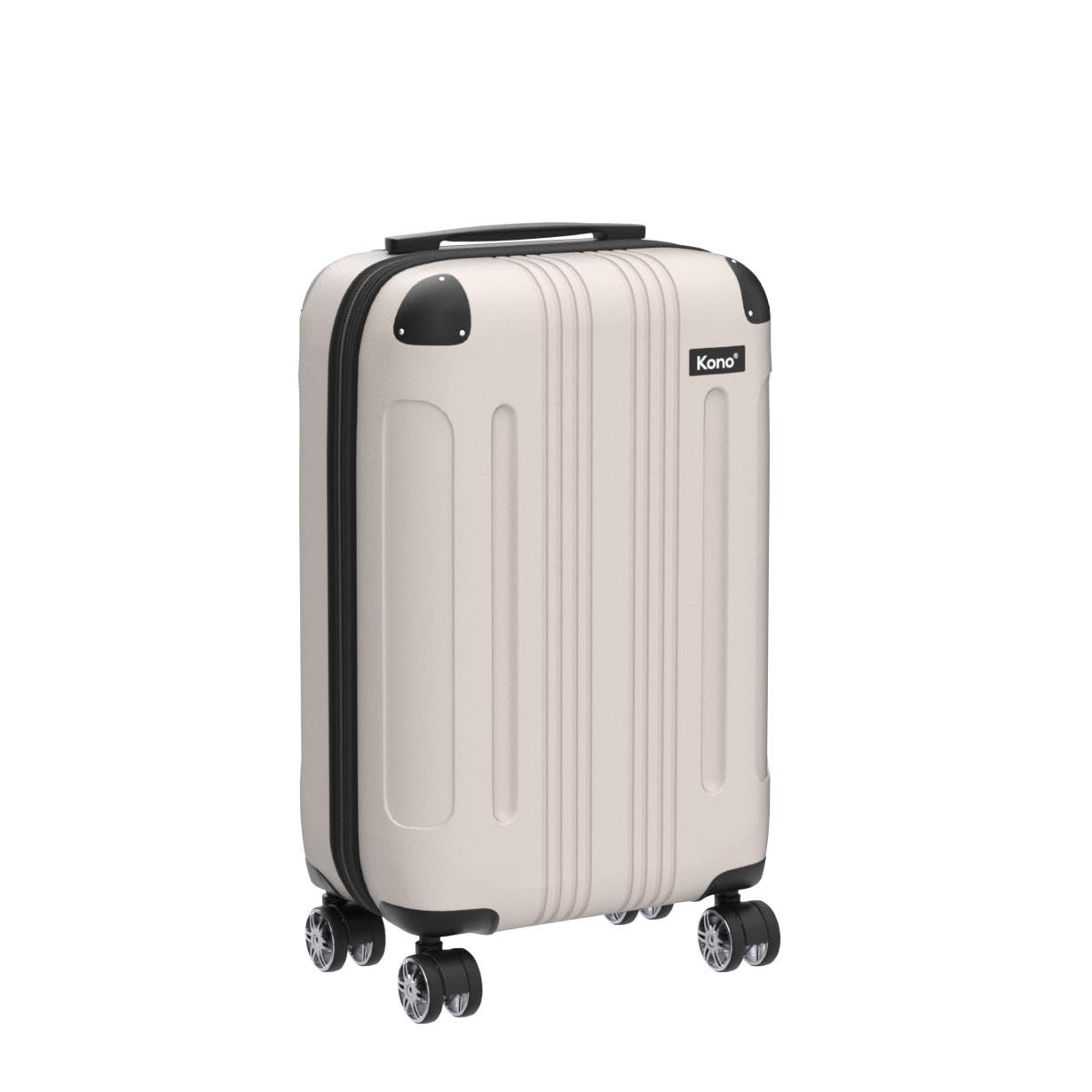 Kono 28 Inch Large Hard Shell Luggage Lightweight ABS 4 Wheels Spinner Business Trip Trolley Case Suitcase (Grey)