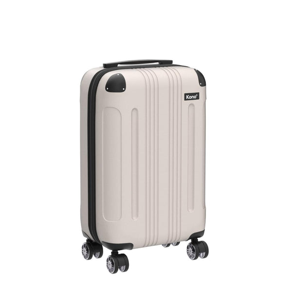 Kono 28 Inch Large Hard Shell Luggage Lightweight ABS 4 Wheels Spinner Business Trip Trolley Case Suitcase (Grey)