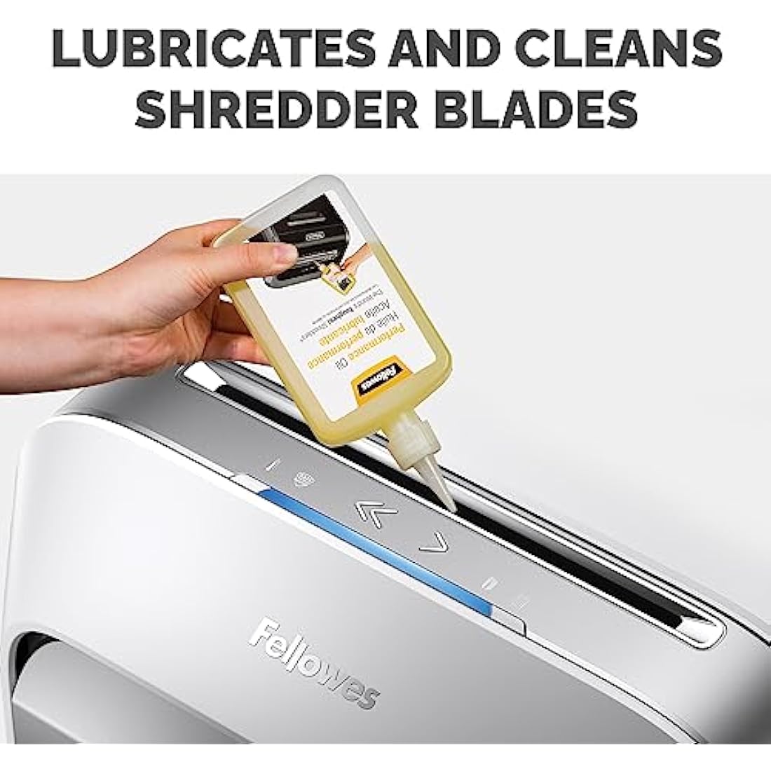 Fellowes Shredder Oil for Micro Cut and Cross Cut Paper Shredders, 355ml - Shredder Oil Lubricant