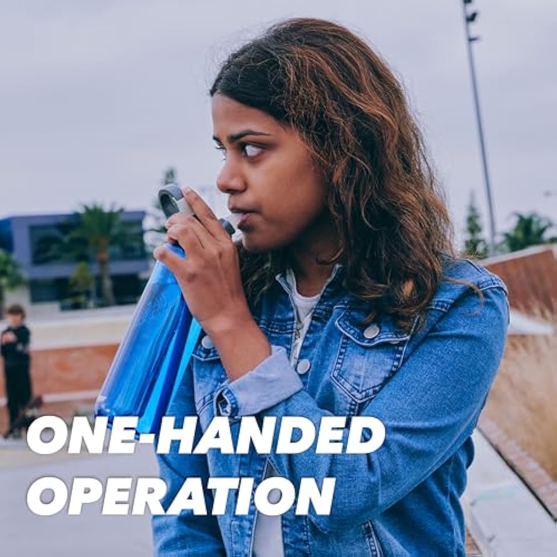 Contigo Ashland Autoseal Water Bottle with Flip-Straw | Large 720ml BPA Free Drinking Bottle | Sports Flask | Leakproof