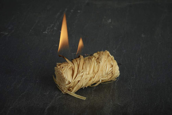 4 x 200 Flamers Natural Fire Lighters for Wood Burner Firepit Bbq Pizza Oven Fireplace Chimenea Barbecue Fire Starter - Firestarter for Kiln Dried