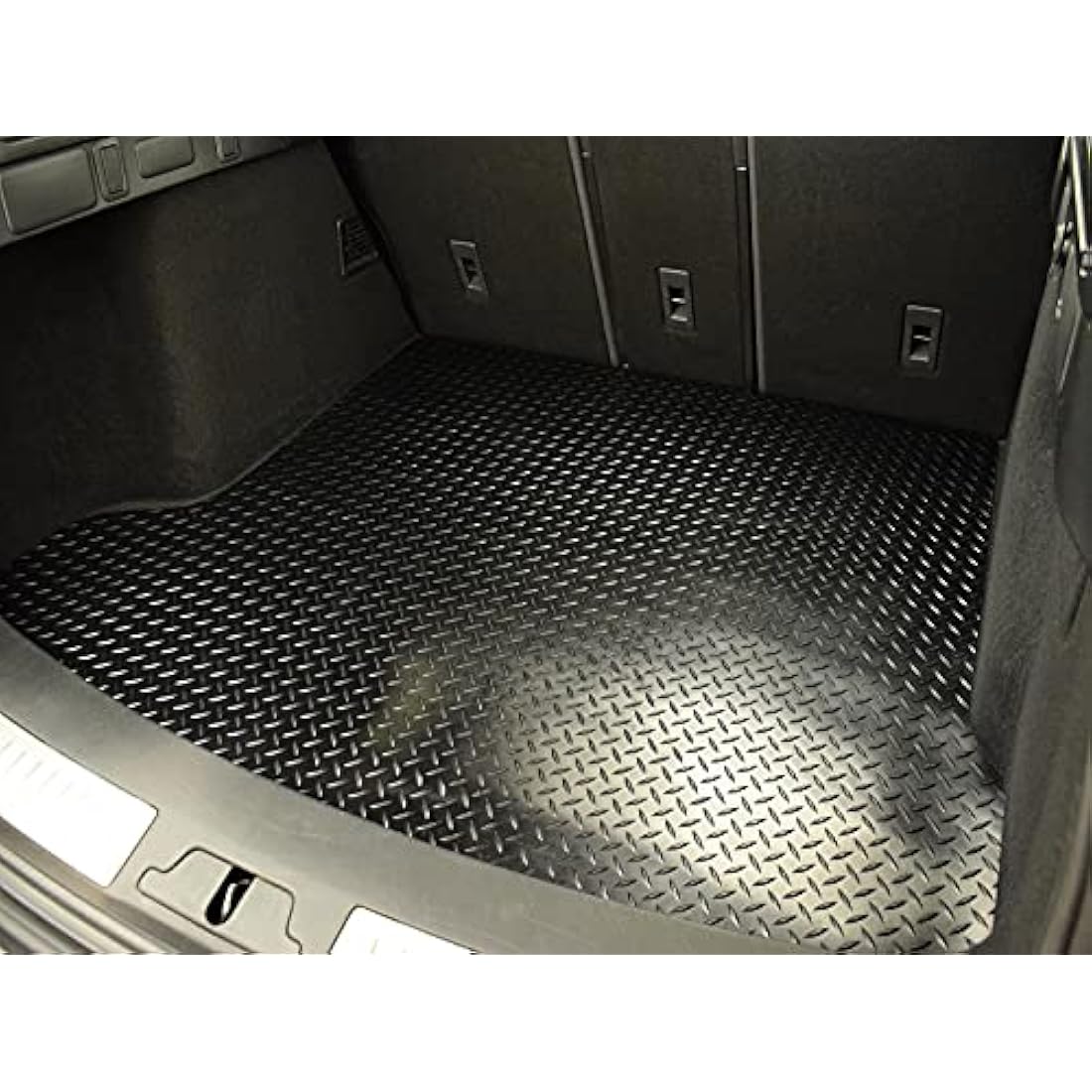 Rubber Boot Liner Compatible With Peugeot 208 (2012-2019) Tailored Fit Heavy-Duty Premium 3Mm Rubber Protector Boot Mat Anti-Slip Durable Waterproof Custom Fit Dog Friendly