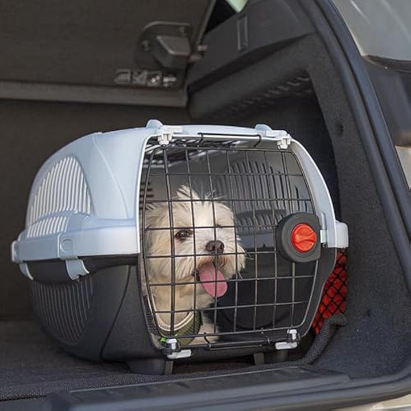 Ferplast Atlas 10 Deluxe Open Cat Carrier Dog Carrier, Secure and Practical, Durable, Open Top Design, Easy to Clean, Ideal for Travel, Pet Carrier up to 5 Kg. 51x34x30 cm.