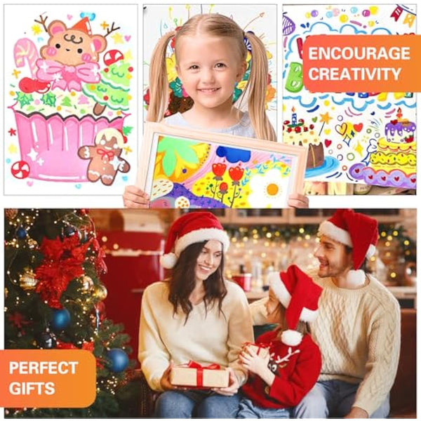 Lyuvie Acrylic Paint Pens,100 Colours Acrylic Pens for Rock Painting Fabric Glass Pebbles Stone Metal Wood Ceramic,Water-Based Permanent Paint Pens Markers with 0.7mm Extra Fine Tip