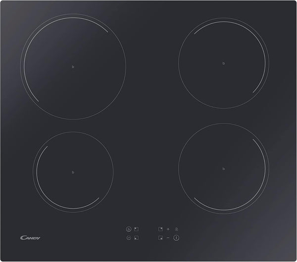 Candy CI642CTT/E1 60cm Induction Hob, 4 Boosters, Touch Control, Black Glass