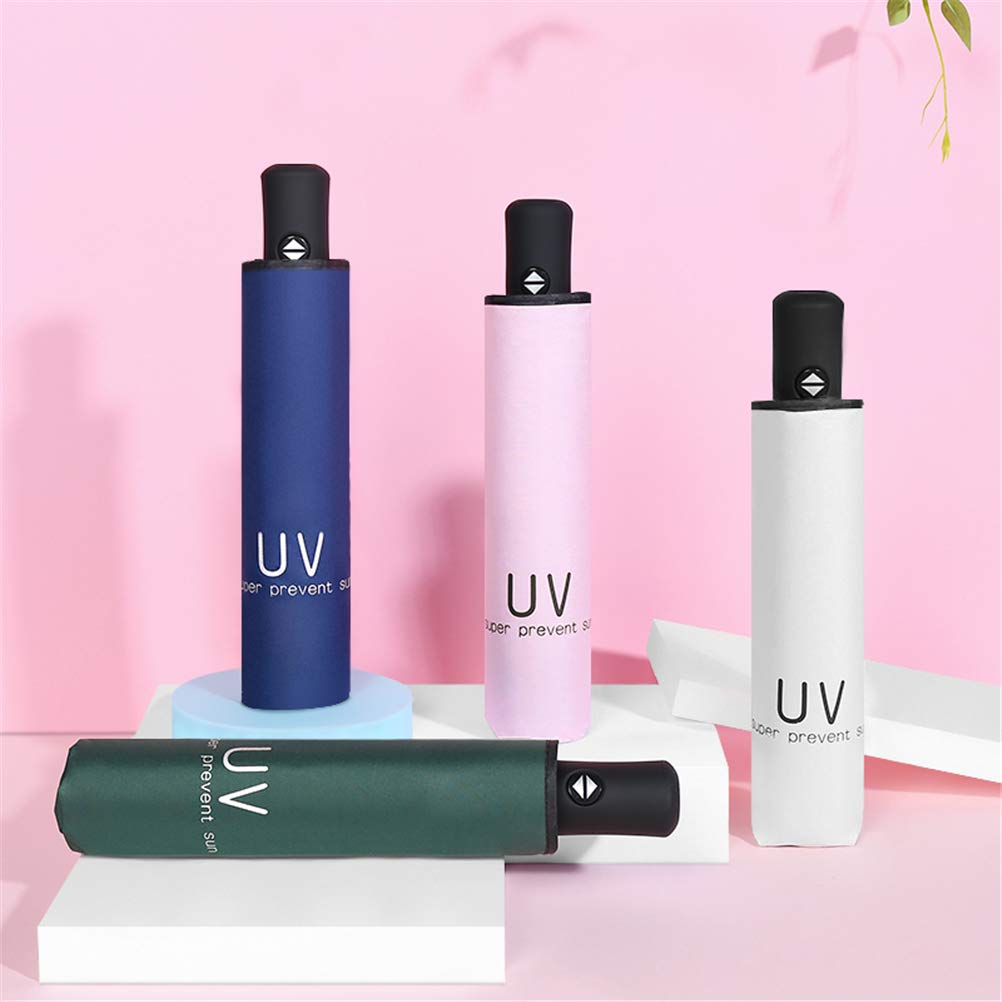 Maibar Umbrella Windproof Strong 24 Ribs Compact Umbrellas Sun UV Protection spf 50 Folding Travel Large Auto Open Close Umbrellas Umbrella (Black)