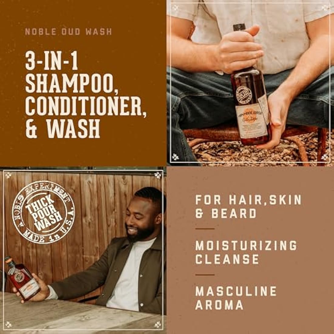 18.21 Man Made Man Made Wash - Noble Oud for Men 32 oz