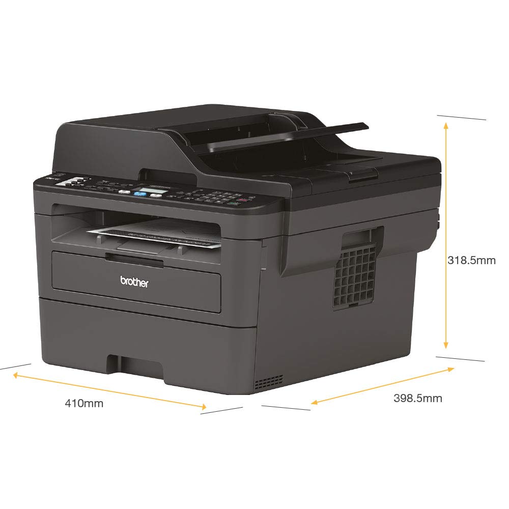 Brother DCP-L2620DW 3-in-1 Mono Laser Printer |Print, copy & scan|Automatic 2-sided print |A4|UK Plug