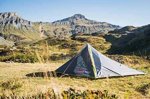 Coleman Bedrock 2 Tent, a compact 2 man dome tent, a light 2 person camping and hiking tent, 100% water-proof