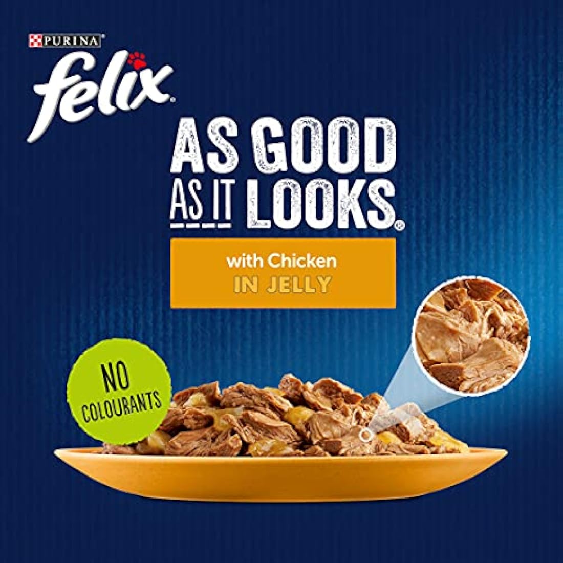 Felix As Good As It Looks Cat Pouches Chicken In Jelly 100g (20 Pouches)