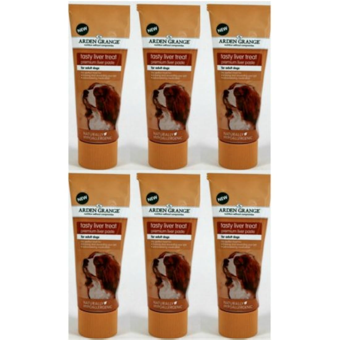 6 x 75g Arden Grange Liver Paste Dog Treat