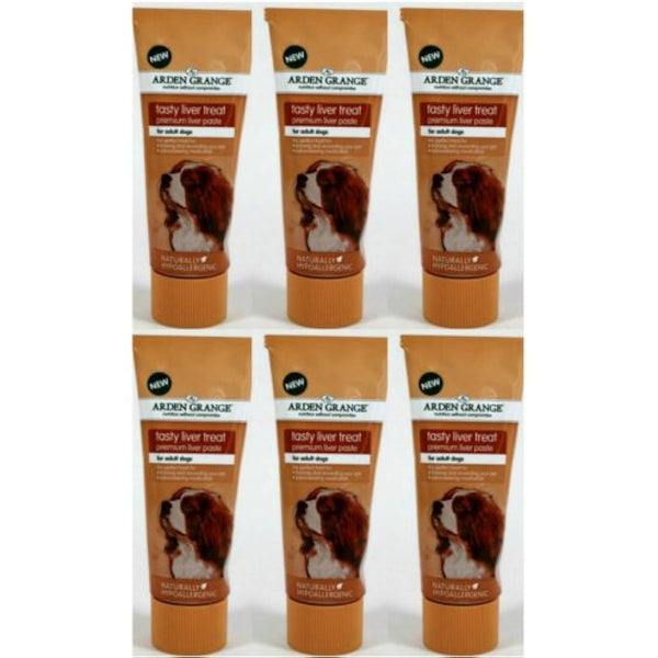 6 x 75g Arden Grange Liver Paste Dog Treat
