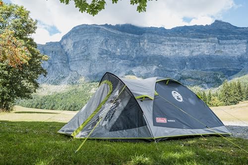 Coleman Tent Darwin 2-4 Person | Compact Lightweight Dome Tent | Models with Darkened Bedroom | Camping, Festival and Hiking Tent | 4500mm Waterproof | with Sewn-in Groundsheet