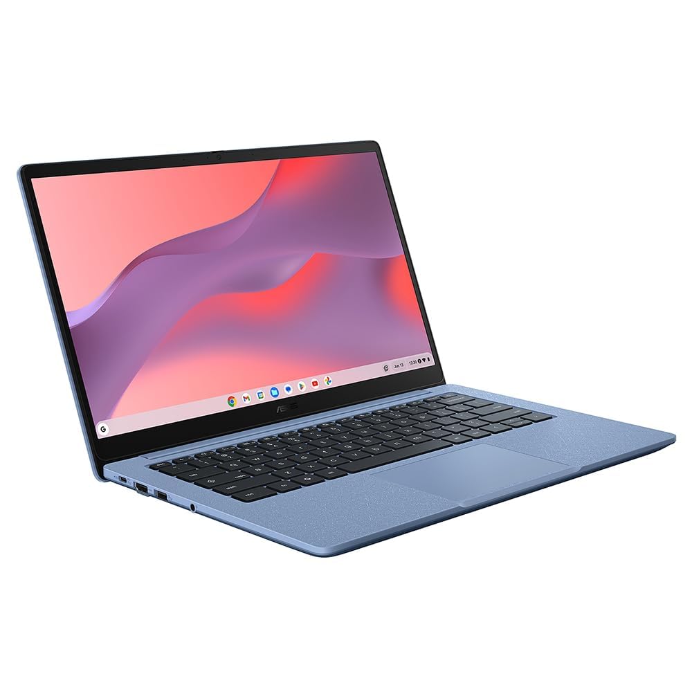 ASUS Chromebook 14 ‎CX1405CTA Laptop | 14.0" Full HD Screen | Intel Celeron N50 Processor | 4GB RAM | 64GB eMMC Storage | Google Chrome OS | Fabric Blue | Amazon Exclusive