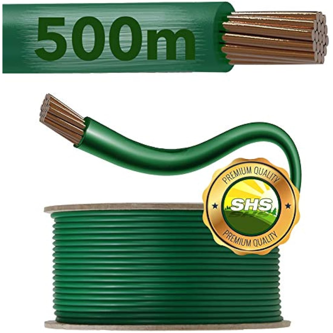 500 m Boundary Cable for Robotic Lawnmowers, Lawn Mowers, Accessories Set, Boundary Wire for Search Cables, Compatible with Gardena/Bosch/Husqvarna/Worx/Honda/Robomow/Diameter 2.7 mm