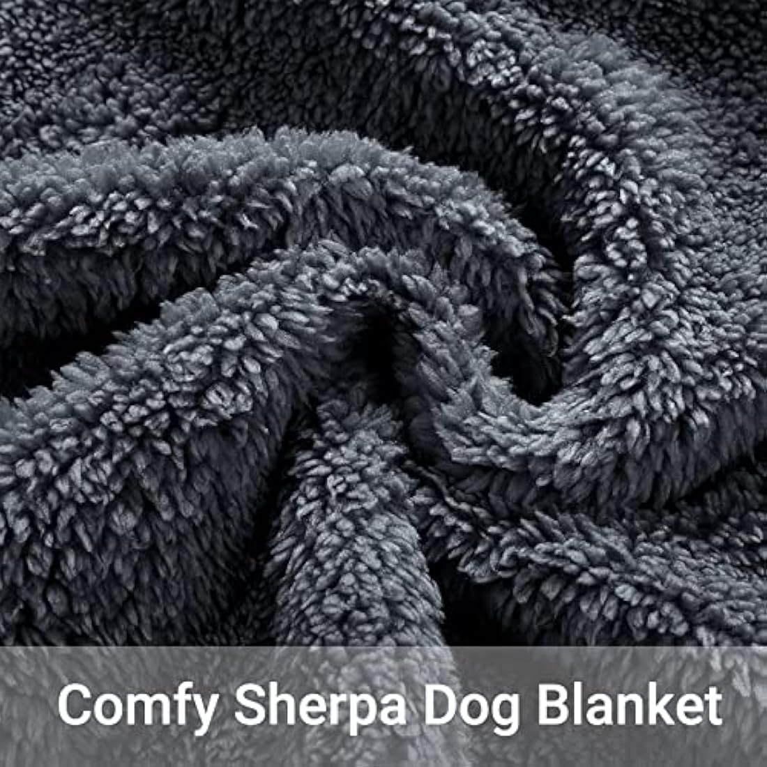 fireowl Waterproof Dog Blanket Washable Large - 145x165cm Soft Warm Fleece Pet Blankets for Cats Dogs - Pet Throw Blankets for Small Medium Large Dogs Grey