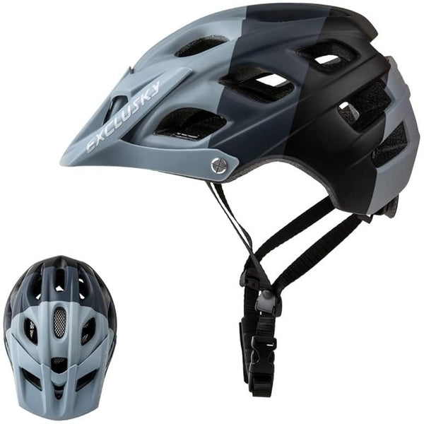 Exclusky Mountain Bike Helmet, MTB Helmet Adult Lightweight Breathable Mens Bike Helmet Cycling Mountain & Road Bicycle Helmets for Men Women