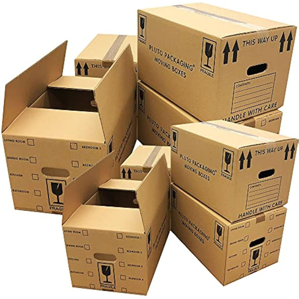 40 x Large Pack Of Strong Cardboard Boxes 47cm x 31.5cm x 25cm 44 litres Packing Shipping House Moving Box
