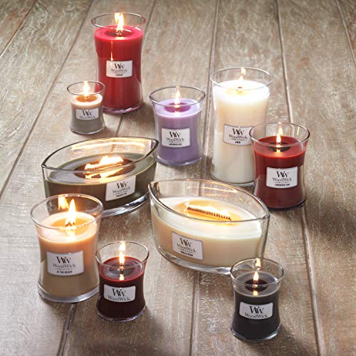 WoodWick Ellipse Scented Candle , Seaside Mimosa , with Crackling Wick , Burn Time: Up to 50 Hours