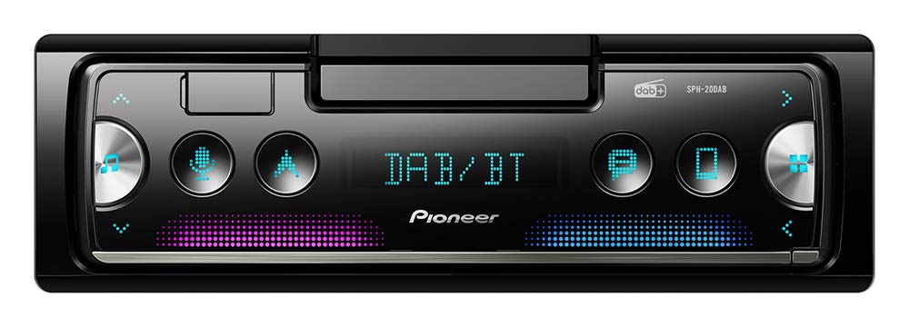 Pioneer SPH-DA230DAB 2-Din 7" touchscreen multimedia player with Apple Carplay, Android Auto, DAB/DAB+ Digital Radio, Waze (Via Android Auto or AppRadio Mode +), Bluetooth and a 13-band GEQ