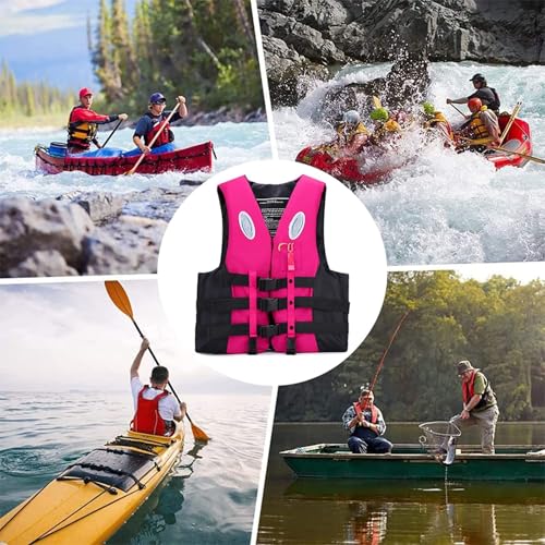 Swim Jacket - Paddle Board Life Jacket for Adult Adjustable Buoyancy Aids Swim Safety Snorkeling Vest for Kayaking Floatation Device Surfing Outdoor WaterSports(Blue,XL)
